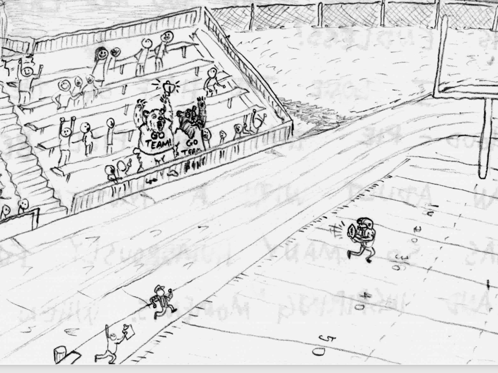 Mama Bear in the stands.